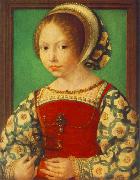 GOSSAERT, Jan (Mabuse) Young Girl with Astronomic Instrument f Spain oil painting artist